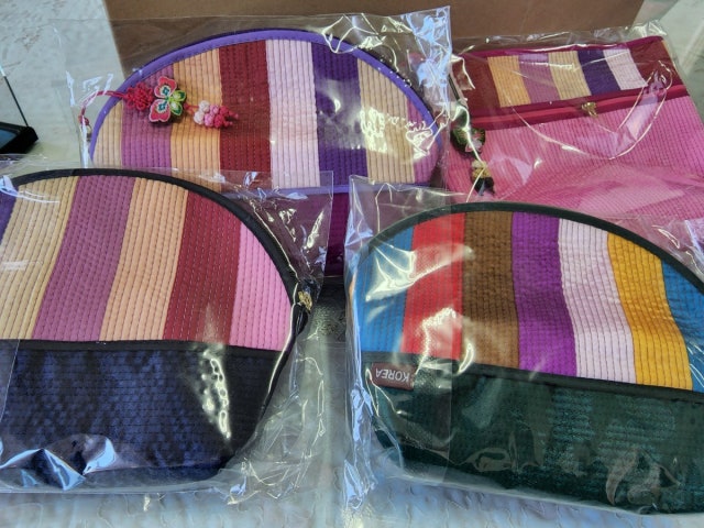 누비수(秀) 색동파우치지갑[연분홍] 리뷰 이미지