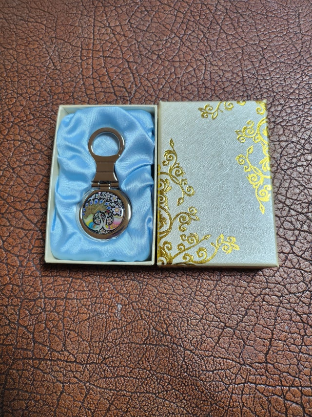 자개열쇠고리(원형)-공작연인 리뷰 이미지