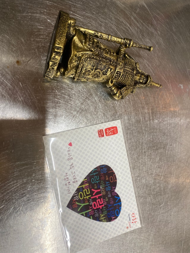 마블인형-이순신장군(황동색) 리뷰 이미지