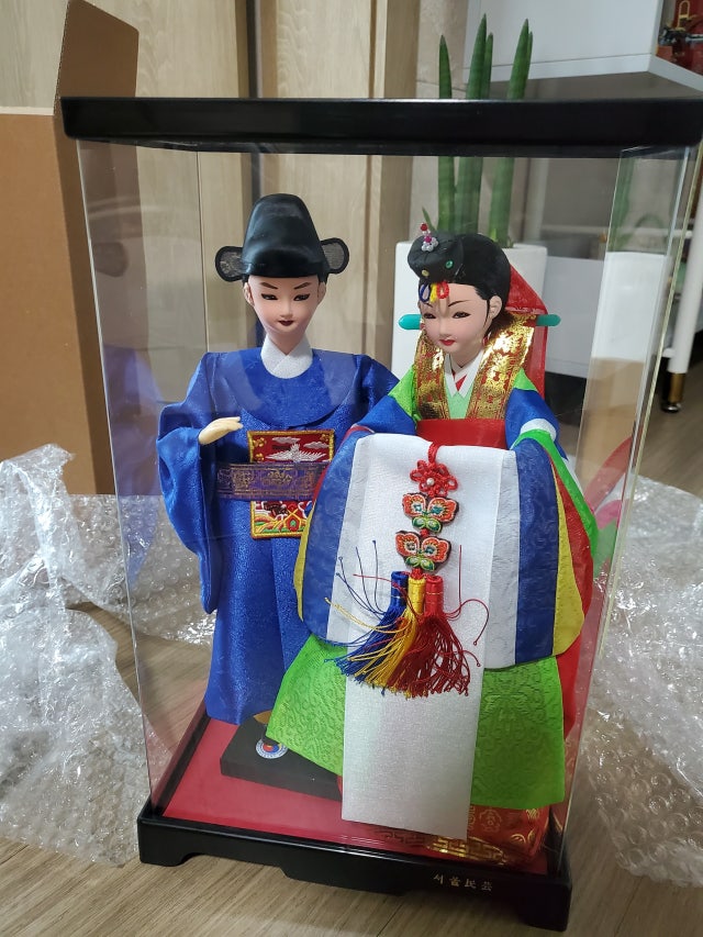 한복인형-신랑신부 리뷰 이미지