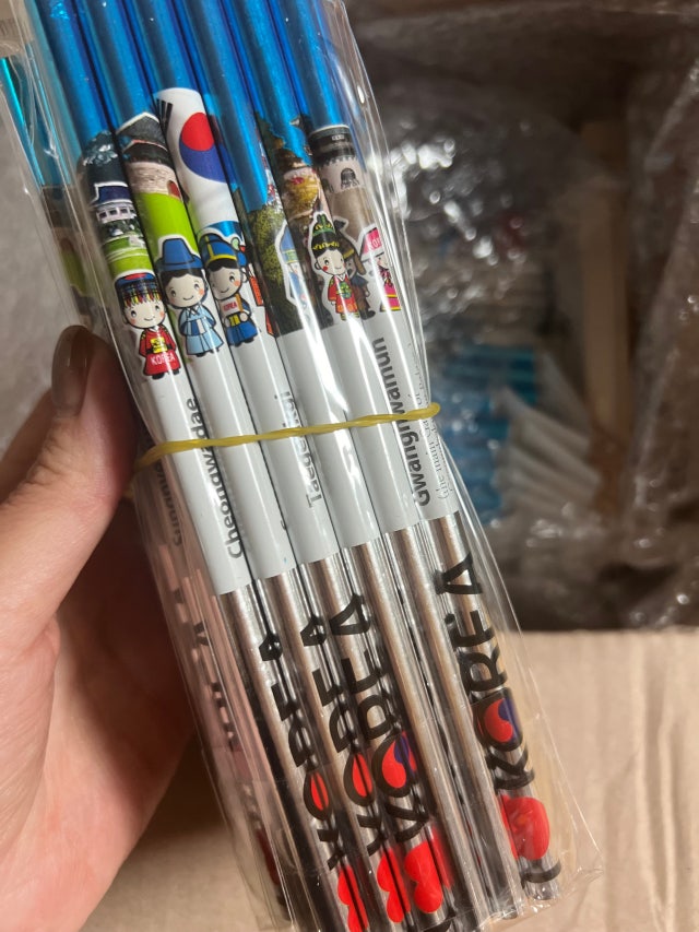 전통문양 연필6종세트-문화유산 리뷰 이미지