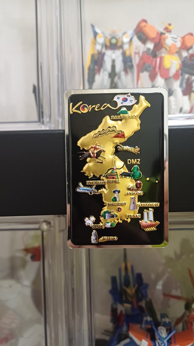 대한민국 지도 메모홀더-흑색 리뷰 이미지