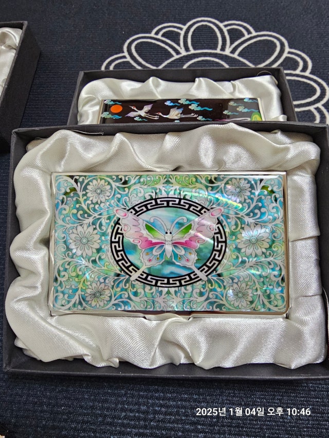 나비당초 명함집[옥색] 리뷰 이미지