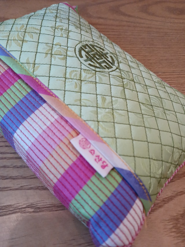 [소산당]누비수 색동파우치-[연두색] 리뷰 이미지