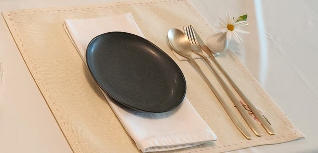 모시 식탁보 4인 세트 - 사군자 리뷰 이미지