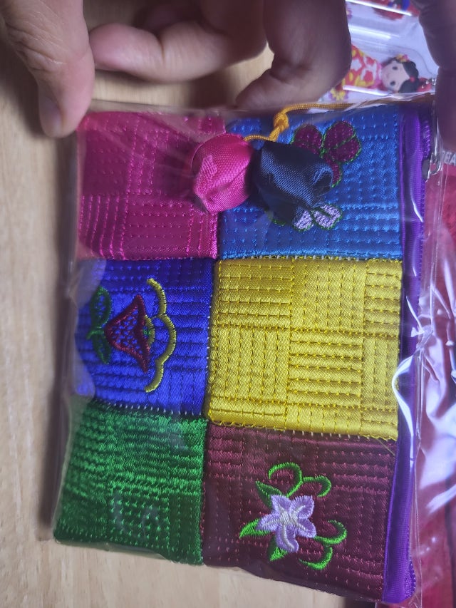 조각동전지갑-보라 리뷰 이미지