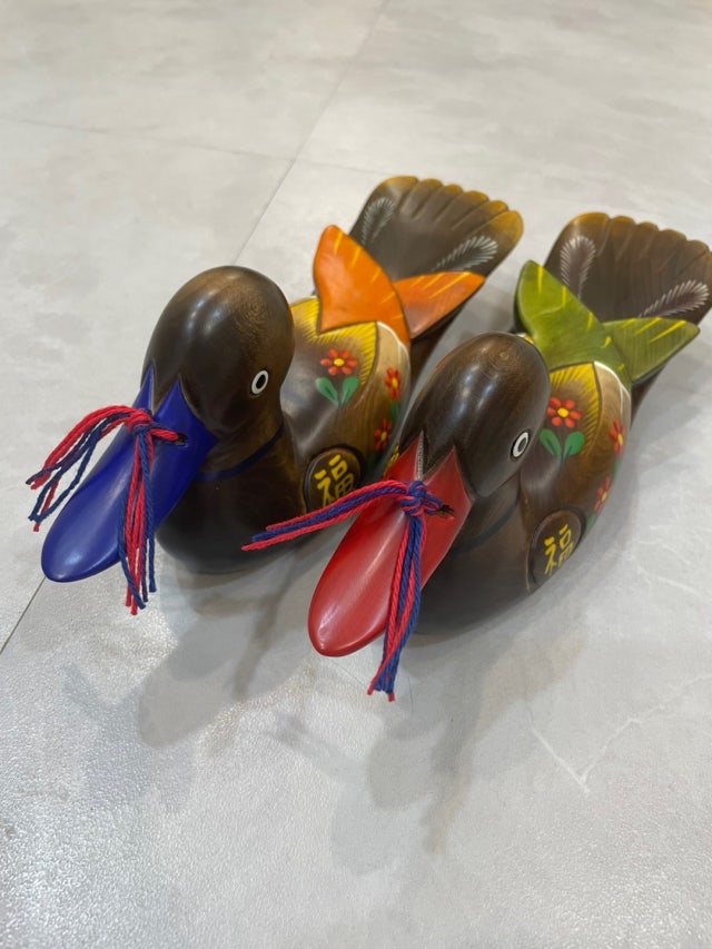 목각장식(대)-꽃원앙 리뷰 이미지