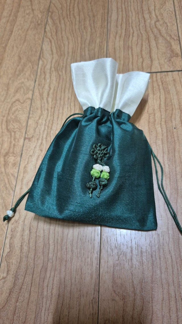 매듭주머니中 [청록색] 리뷰 이미지