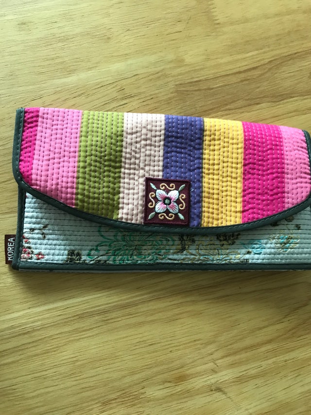 누비수(秀) 색동 장지갑[회색] 리뷰 이미지