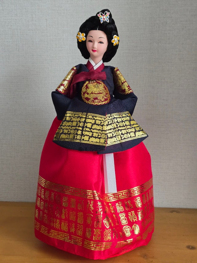 한복인형-중전[적색치마] 리뷰 이미지