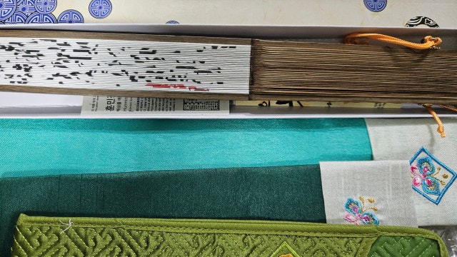 누비 부채주머니 리뷰 이미지