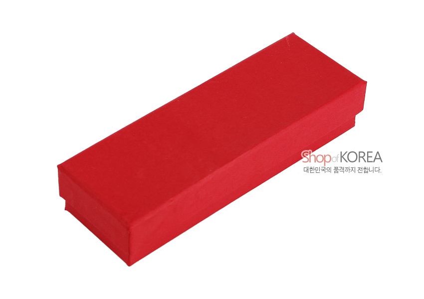 [텍스트: Shop of KOREA 대한민국의 품격까지 전합니다.] 붉은 종이 재질의 장방형 박스 형태 포장 케이스 이미지