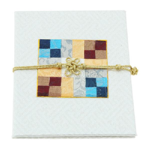 조각보매듭 카드 小[흰색] 리뷰 이미지