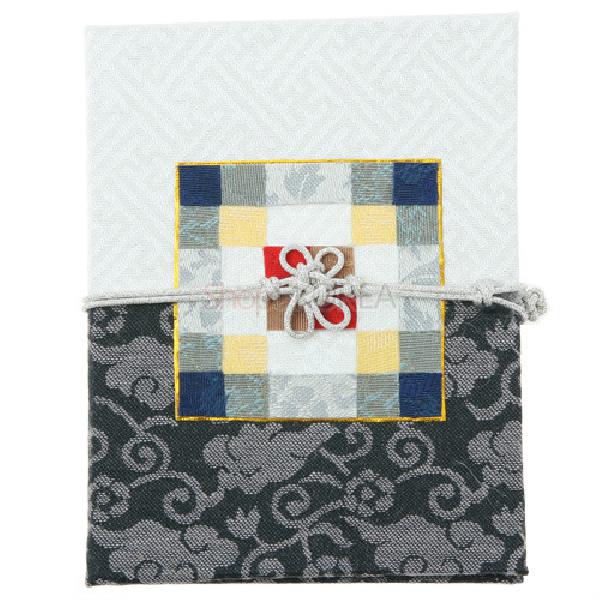 조각보매듭 카드 小-[흰색 흑색] 리뷰 이미지