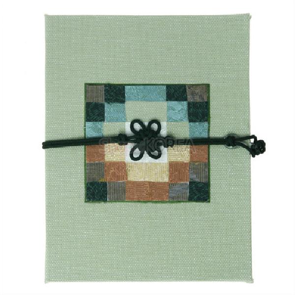 조각보매듭 카드 小[연두색] 리뷰 이미지