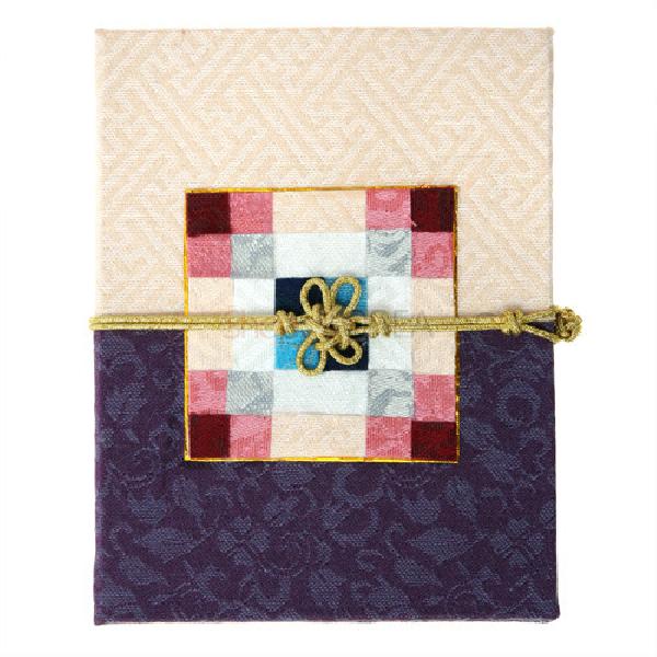 조각보매듭 카드 小-[분홍색 자색] 리뷰 이미지