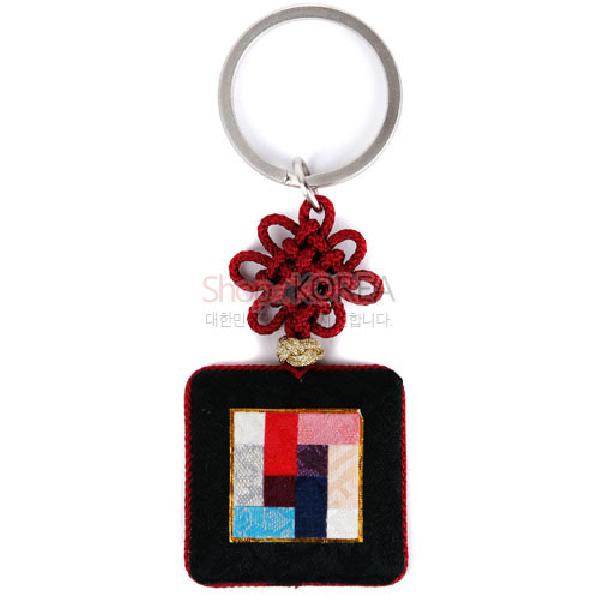 조각보열쇠고리[흑색] 리뷰 이미지