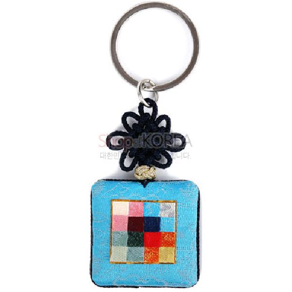 조각보열쇠고리[하늘색] 리뷰 이미지