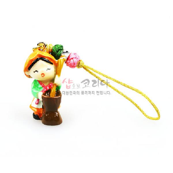 민속작은열쇠고리-절구소녀 리뷰 이미지