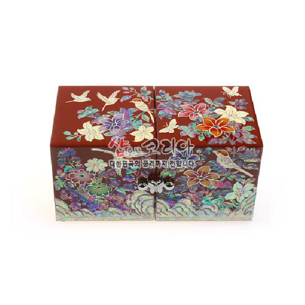 쌍합보석함-화조[적색] 리뷰 이미지