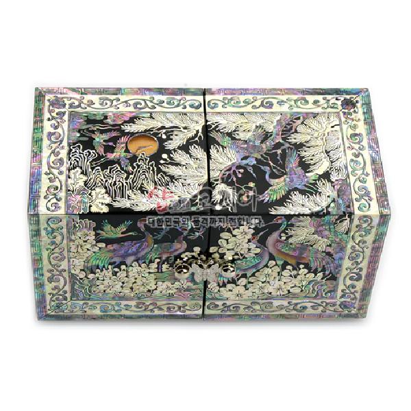 나전칠기쌍합 송학 의닮[흑색] 리뷰 이미지