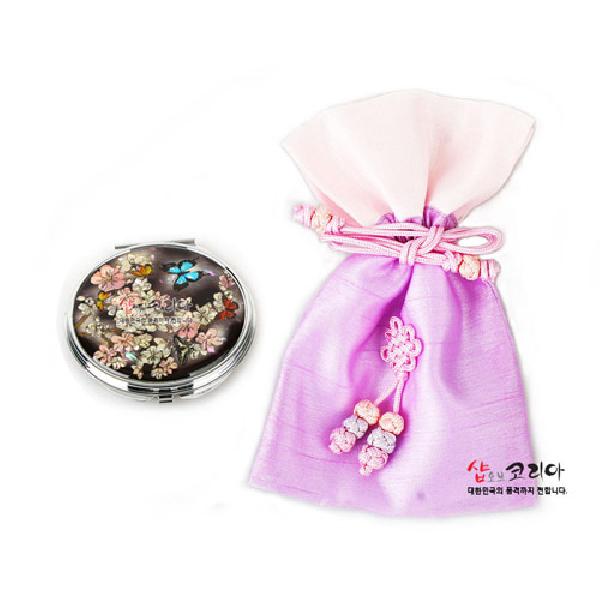 자개 주머니 거울-매화와나비 리뷰 이미지