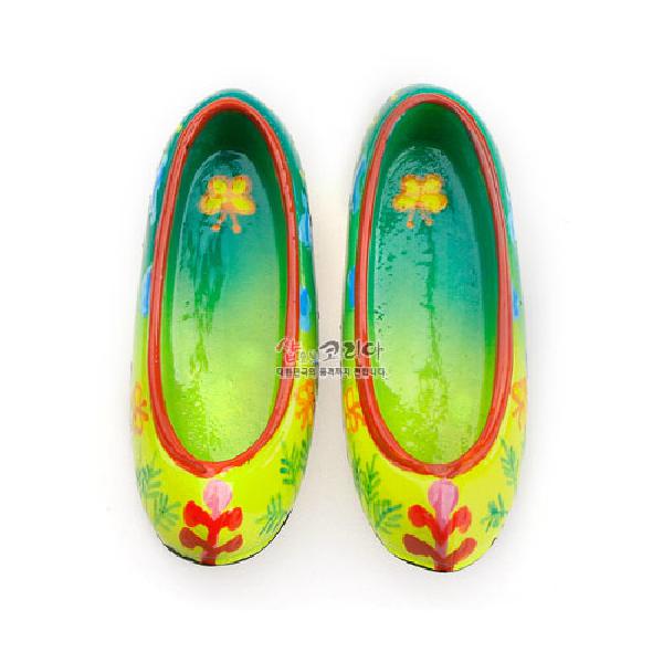 메모자석홀더-꽃신大[연두색] 리뷰 이미지