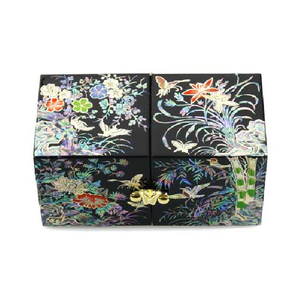 채색쌍합小-사군자[흑색] 리뷰 이미지