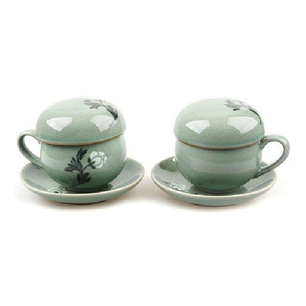 청자목단 다기잔세트 리뷰 이미지