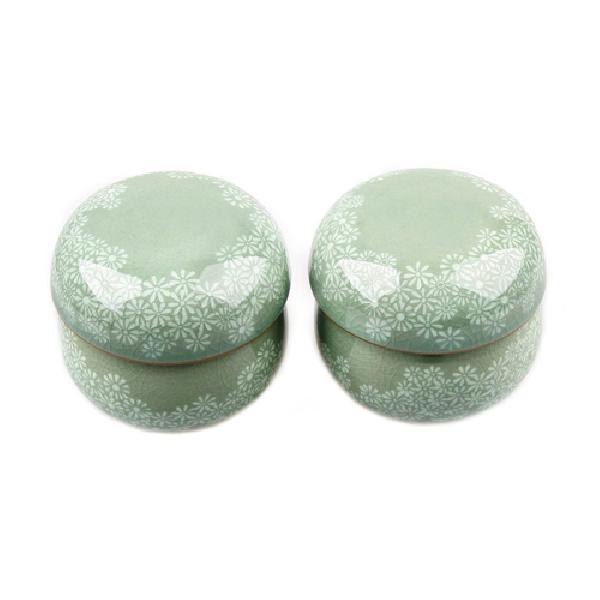 청자백상감국화2인다기세트 리뷰 이미지