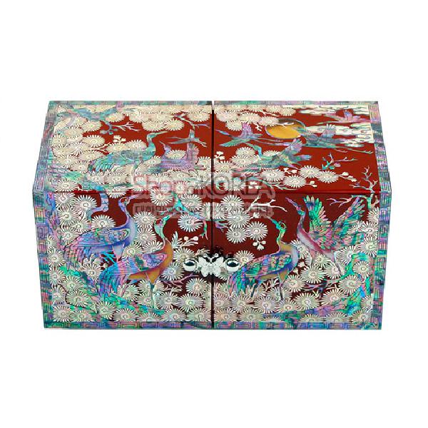 나전칠기 쌍합中-송학도(적) 리뷰 이미지