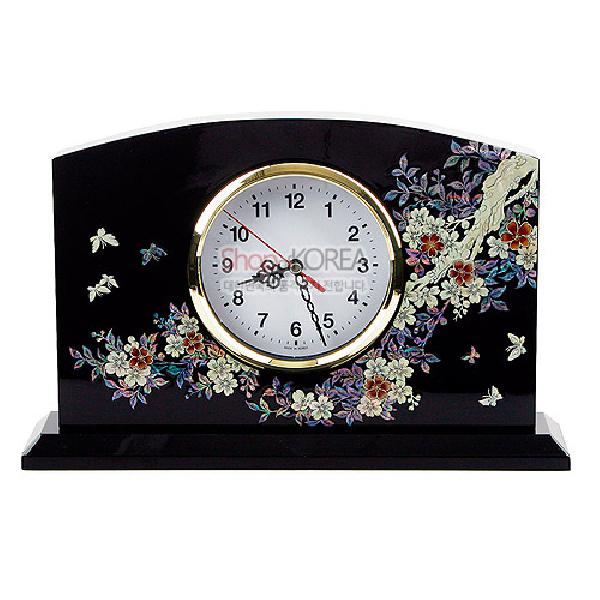나전탁상시계大-꽃나비 리뷰 이미지