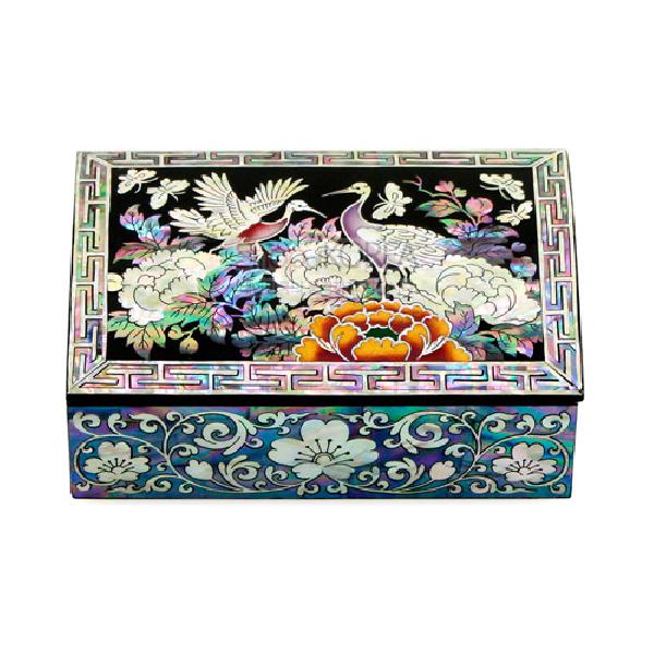 채색목단학 명함함 리뷰 이미지