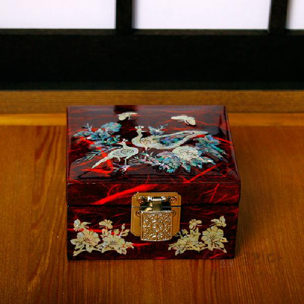 한지 나전 정보석함-공작[적색] 리뷰 이미지