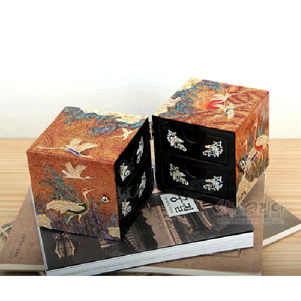 자개비단쌍합-송학(금색) 리뷰 이미지