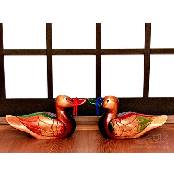 목각장식-채색오리(小) 리뷰 이미지