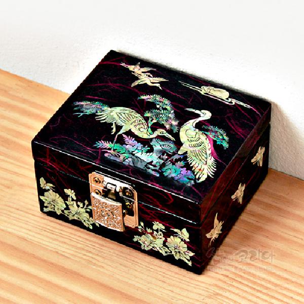 한지 나전 정보석함-송학[자색] 리뷰 이미지