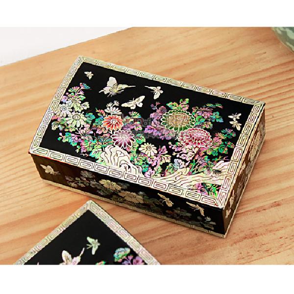 자개명함함大-국화와나비[흑] 리뷰 이미지