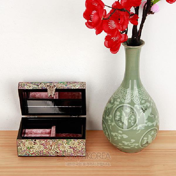 연화(連華) 나전보석함小-국화