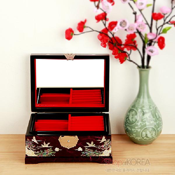 한지와 자개-송학보석함大[자색] 리뷰 이미지