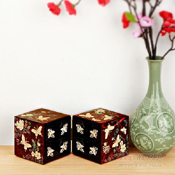 한지쌍합-넝쿨나비(적색) 리뷰 이미지