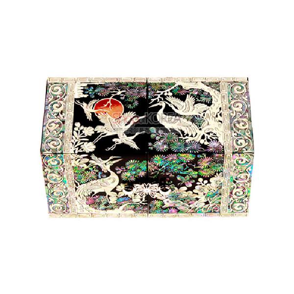 자개쌍합小-소나무와 학[흑] 리뷰 이미지