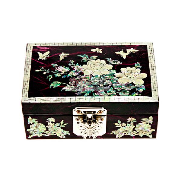 한지 나전 직보석함-목단[자색] 리뷰 이미지