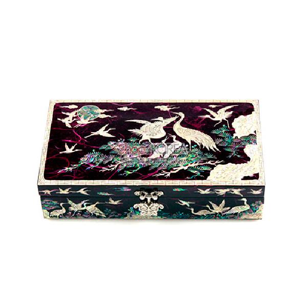 예(禮)를 담은 한지보석함- 송학[자색] 리뷰 이미지