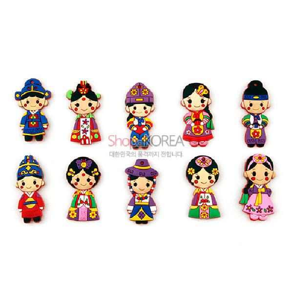 입체메모홀더10p-전통인형 리뷰 이미지