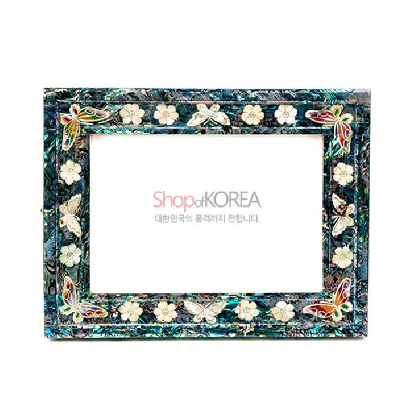 자개탁상용액자-매화나비 리뷰 이미지