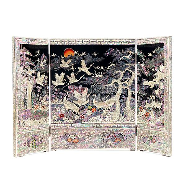 나전칠기 3폭병풍-송학도[특대] 리뷰 이미지