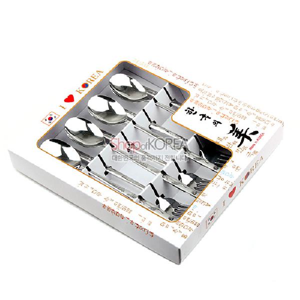 전통무늬 수저와 포크 8종 세트 리뷰 이미지