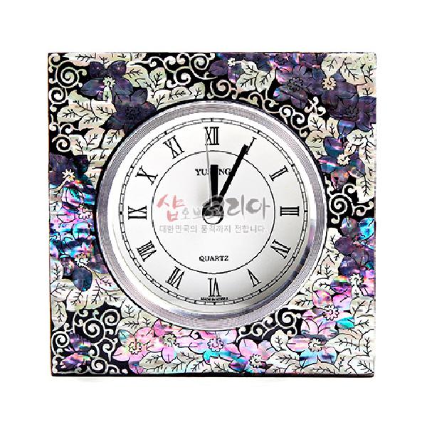 나전칠기 시계 빛가온 - 꽃 리뷰 이미지