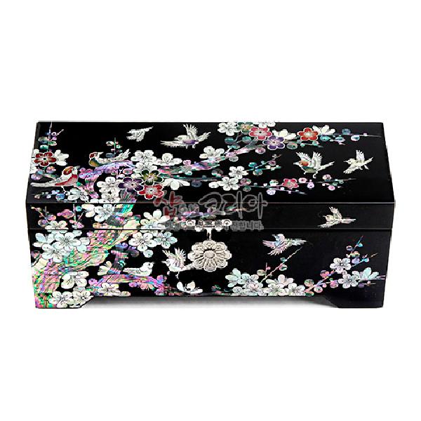 직사각 나전칠기 보석함 - 매화(흑) 리뷰 이미지